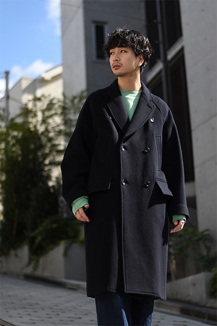 blurhms/ブラームス】Wool Beaver Double-Breasted Coat