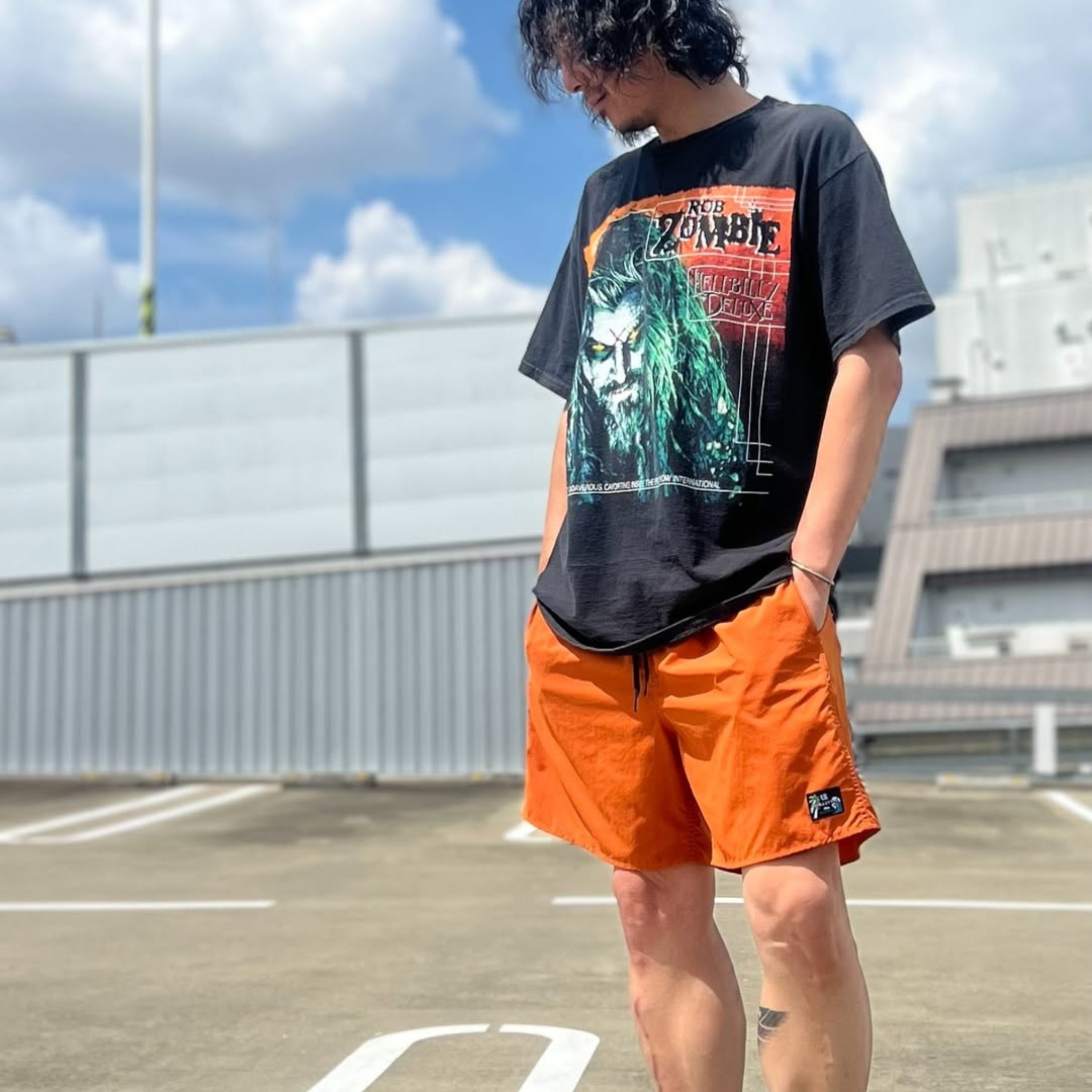 CORDURA ナイロン ”AERIAL”ショーツ（オレンジ）