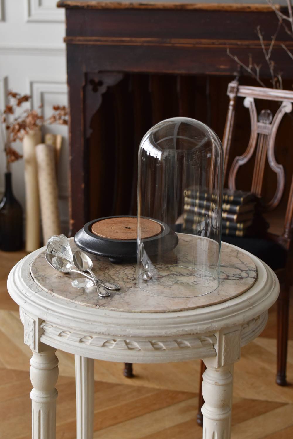 アンティークガラスドーム.6 フランスアンティークディスプレイ