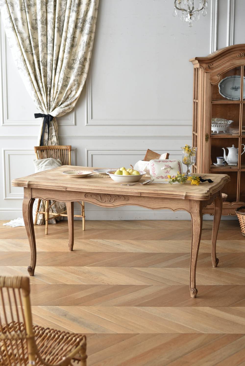 フランスアンティーク家具 フレンチ伸縮テーブル.13 ダイニングテーブル