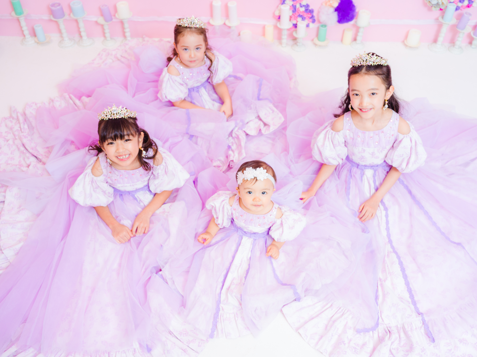 mezzo piano＞メゾ ピアノ新作ドレス「ライラック シャイニー ワルツ