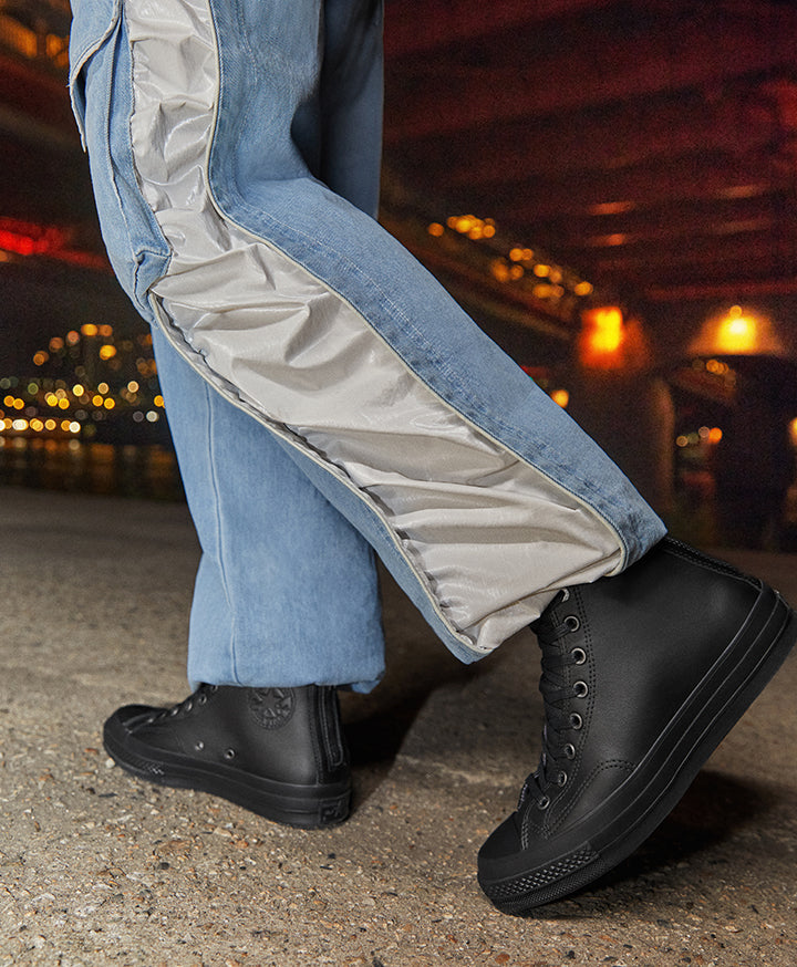 送料無料】CT70 HI ZIPPER HEEL BLACK A08159C – LOWHAI