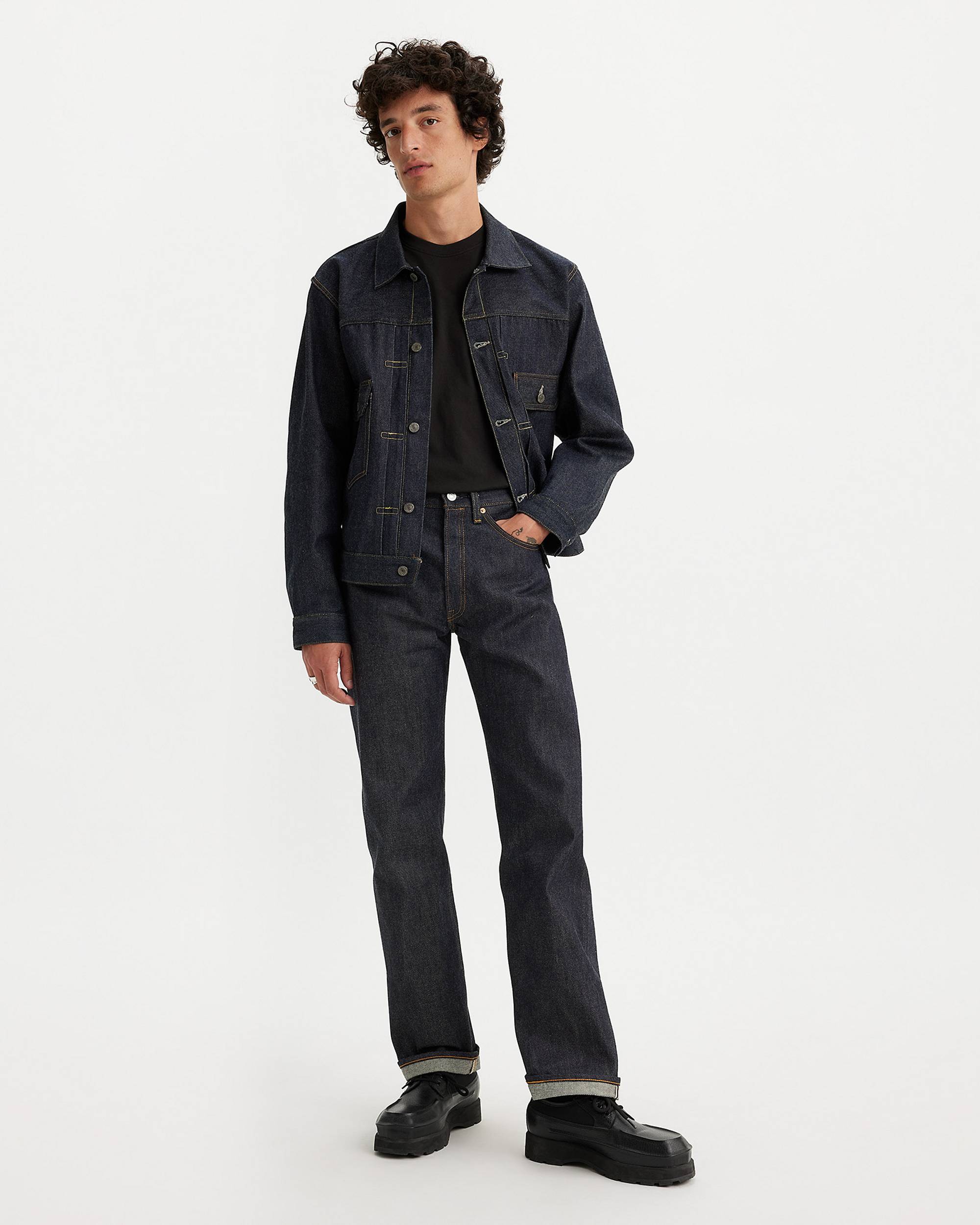 1955 501® Original Fit Selvedge Men's Jeans - Dark Wash | Levi's® US