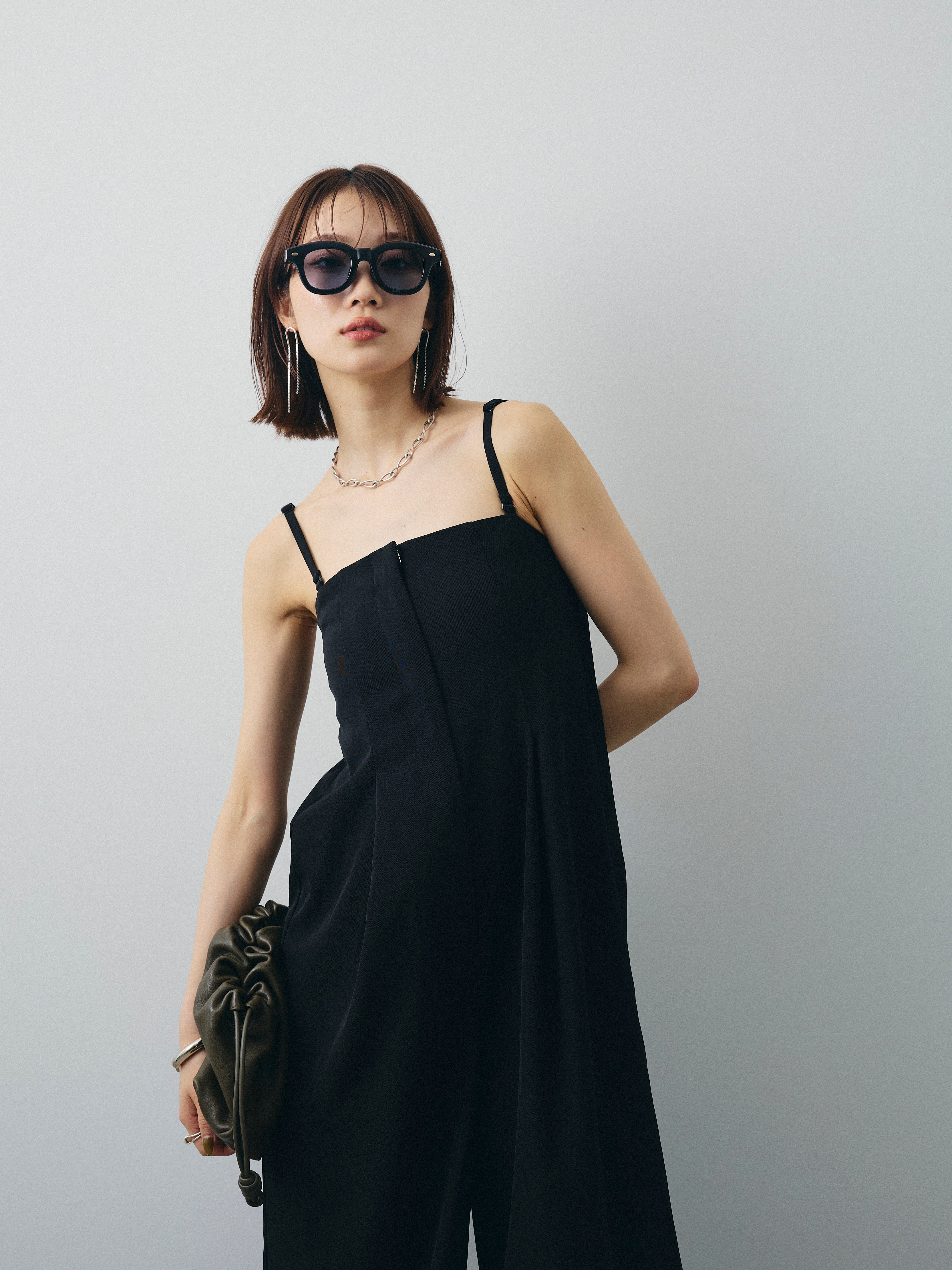 予約]ベアキャミロンパース/ブラック – Lumier