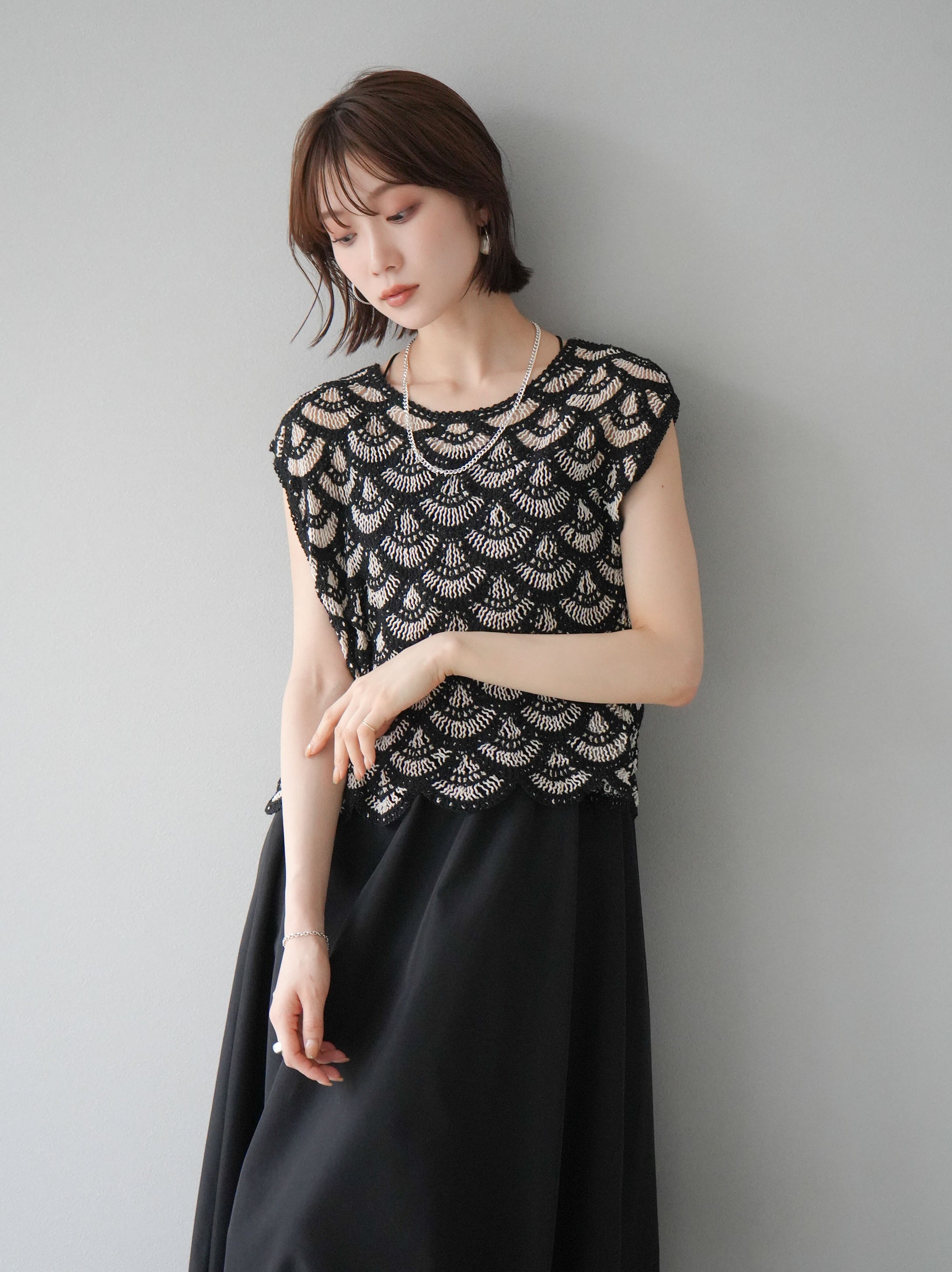 予約]ブロードバルーンキャミワンピース/ブラック – Lumier