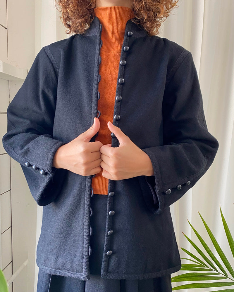 70s YSL Russian Wool Coat | S - Lucky Vintage