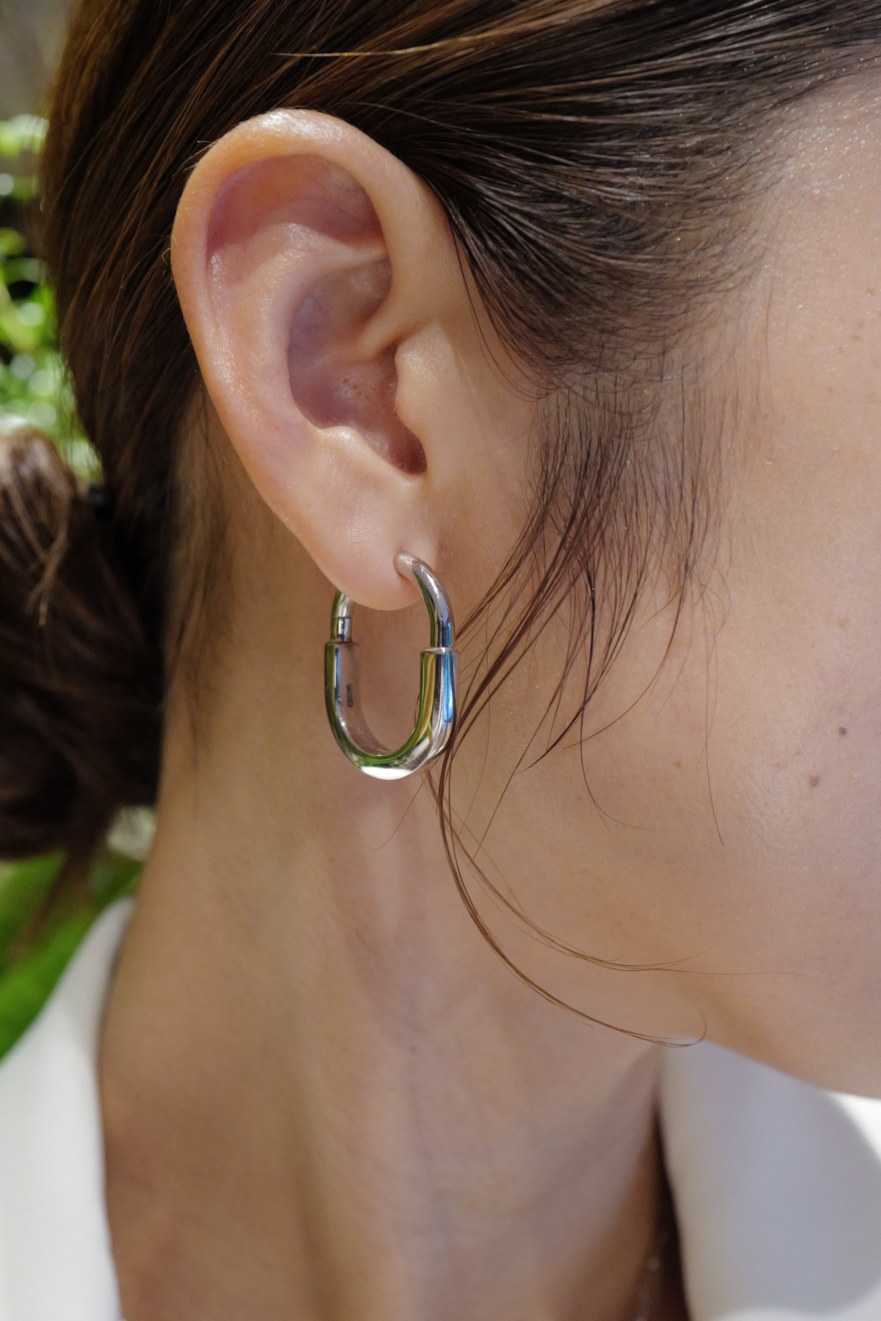 TIFFANY & Co. ロック ミディアム ピアス K18WG