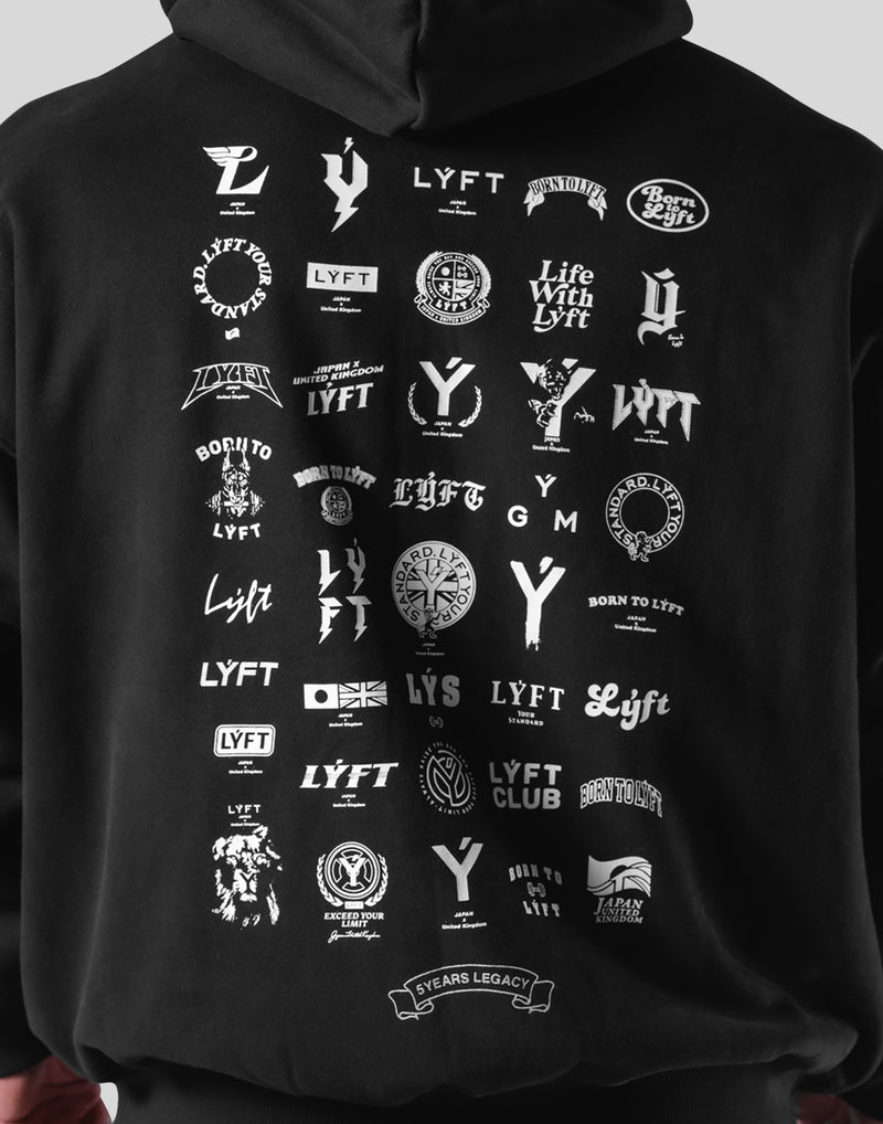 Heritage Logo Oversize Sweat Hoodie - Black – LÝFT