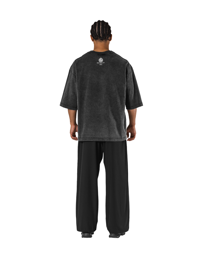 Dumbbells Graphic Vintage Extra Big T-Shirt - Black – LÝFT