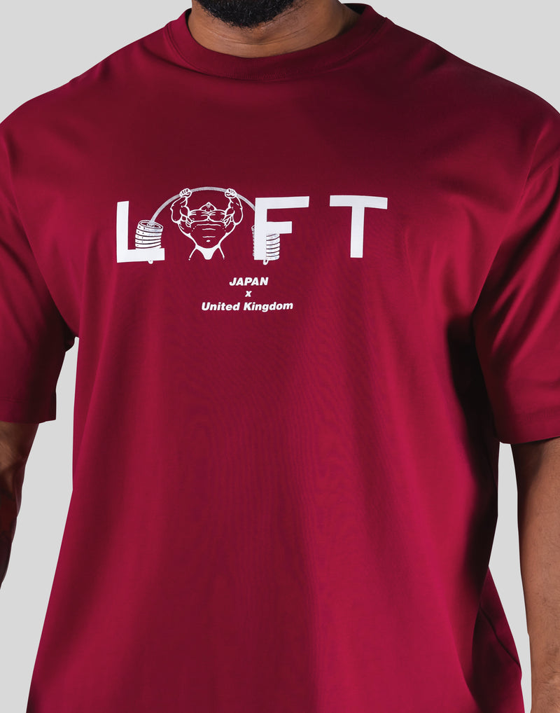 LÝFT × Power House Gym Big T-Shirt - Red