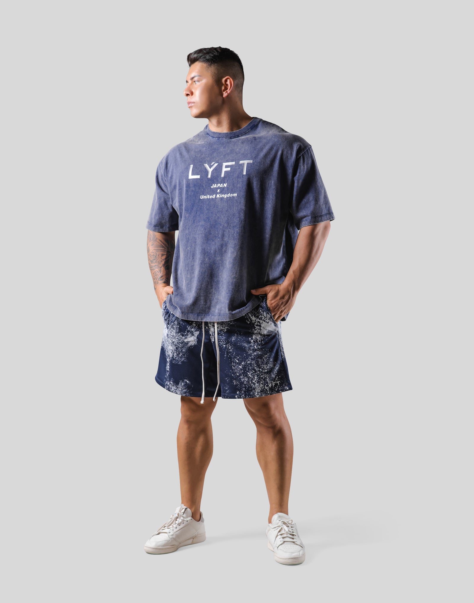 Standard Logo Vintage Big T-shirts - Navy – LÝFT