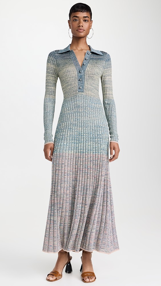 Zimmermann Illustration Mouline Polo Midi Dress | Shopbop