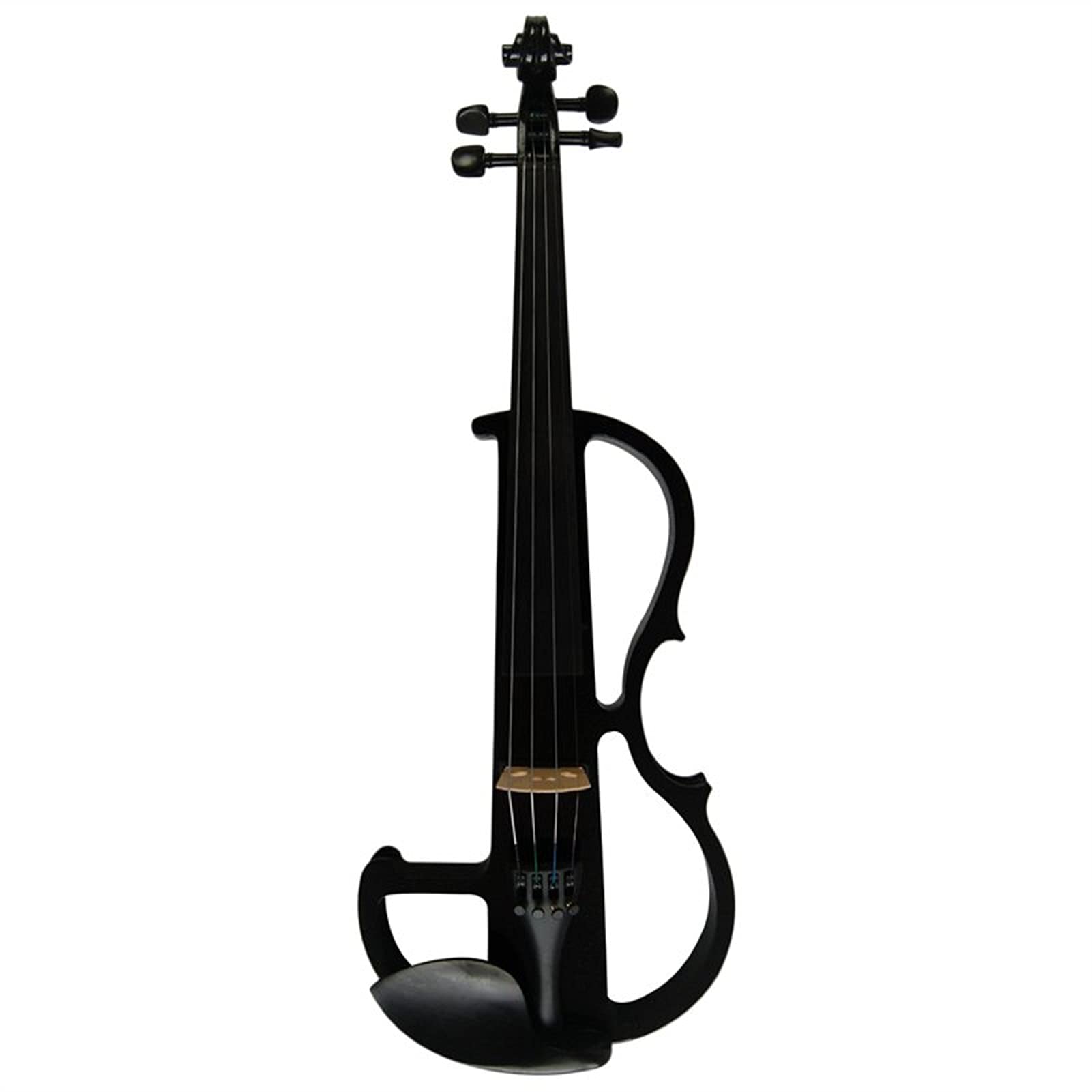 Amazon | フルサイズバイオリン純粋な黒い純木の静かなバイオリン4/4