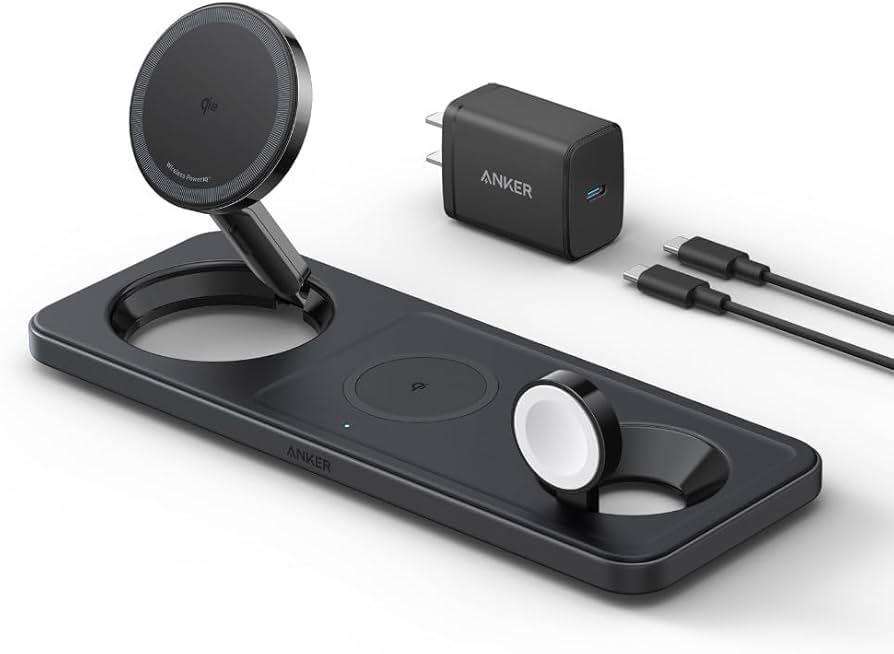 Amazon.co.jp: Anker MagGo Wireless Charging Station (3-in-1 Pad