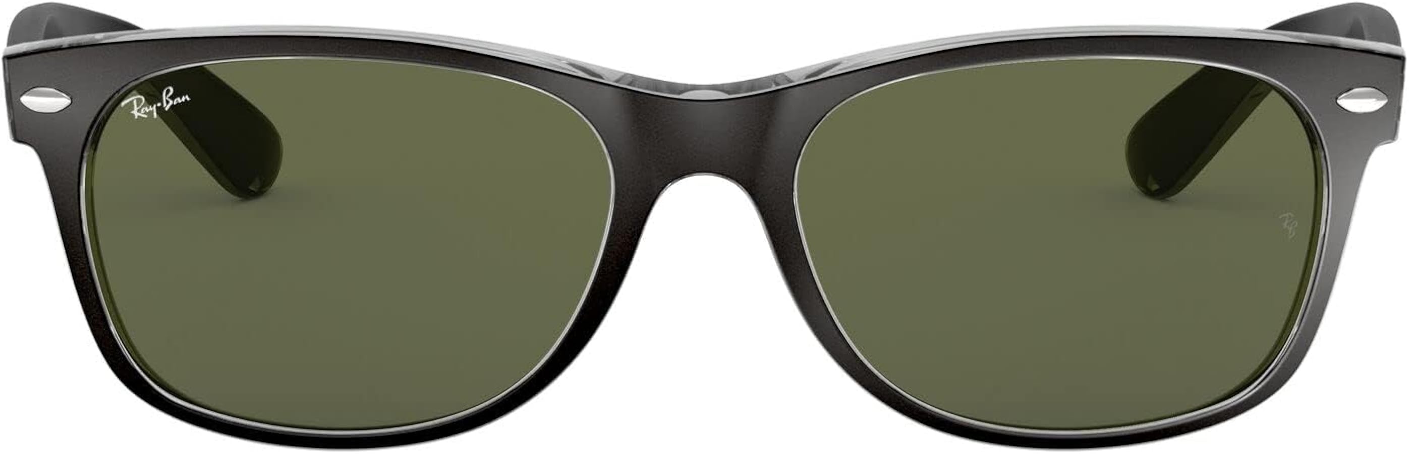 Ray-Ban RB2132 New Wayfarer Square Sunglasses, Black On