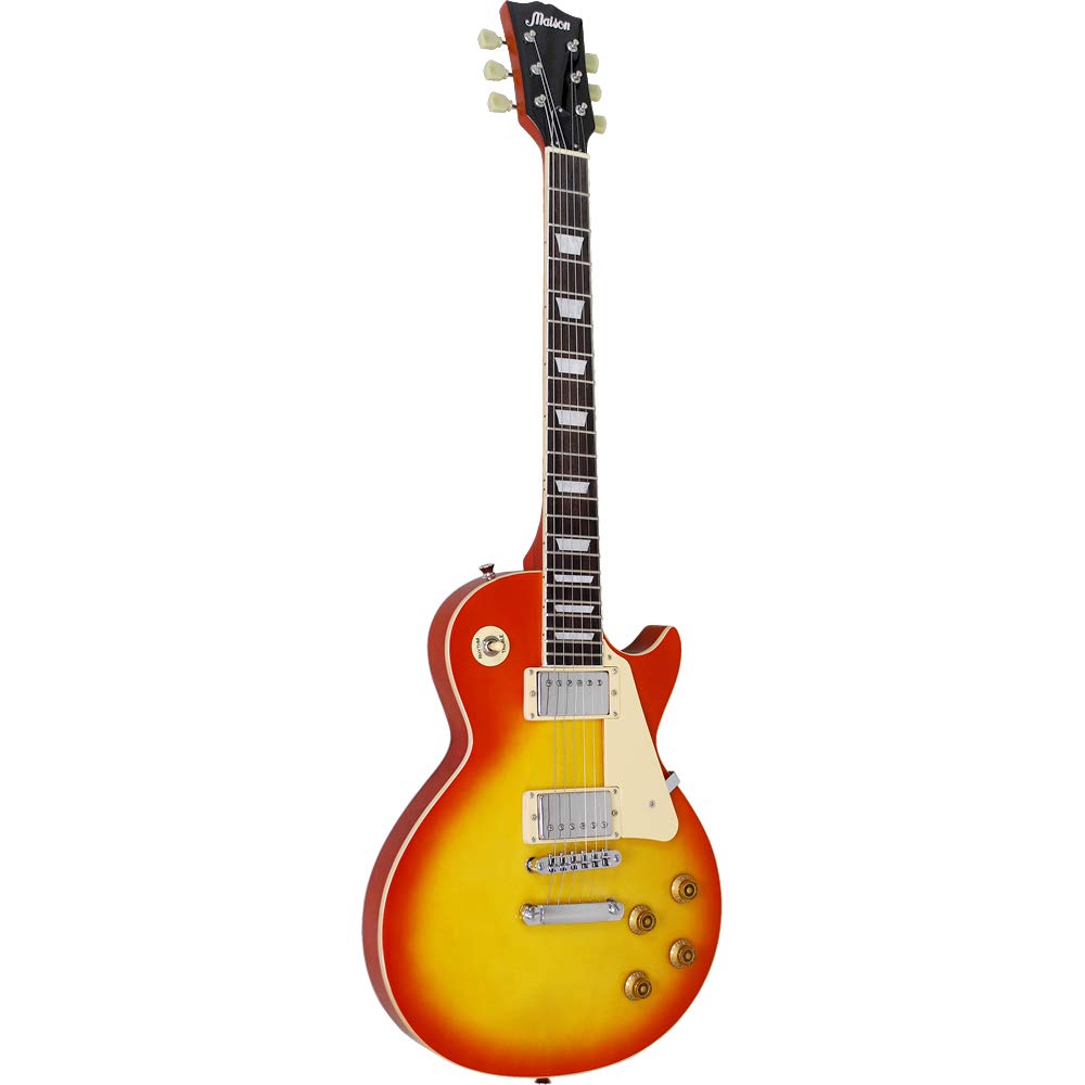 Maison メイソンレスポ―ルタイプ エレキギター赤美品 ギターケース付き