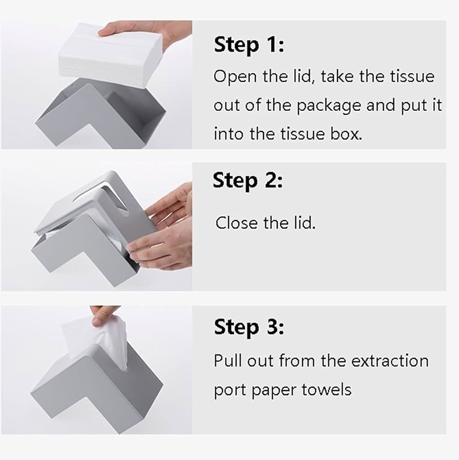 XWDQ Retro Japanese Creative L-shaped Tissue Box，modern Novel