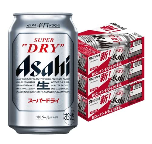 Amazon.co.jp: アサヒ スーパードライ 350ml × 3ケース （72本