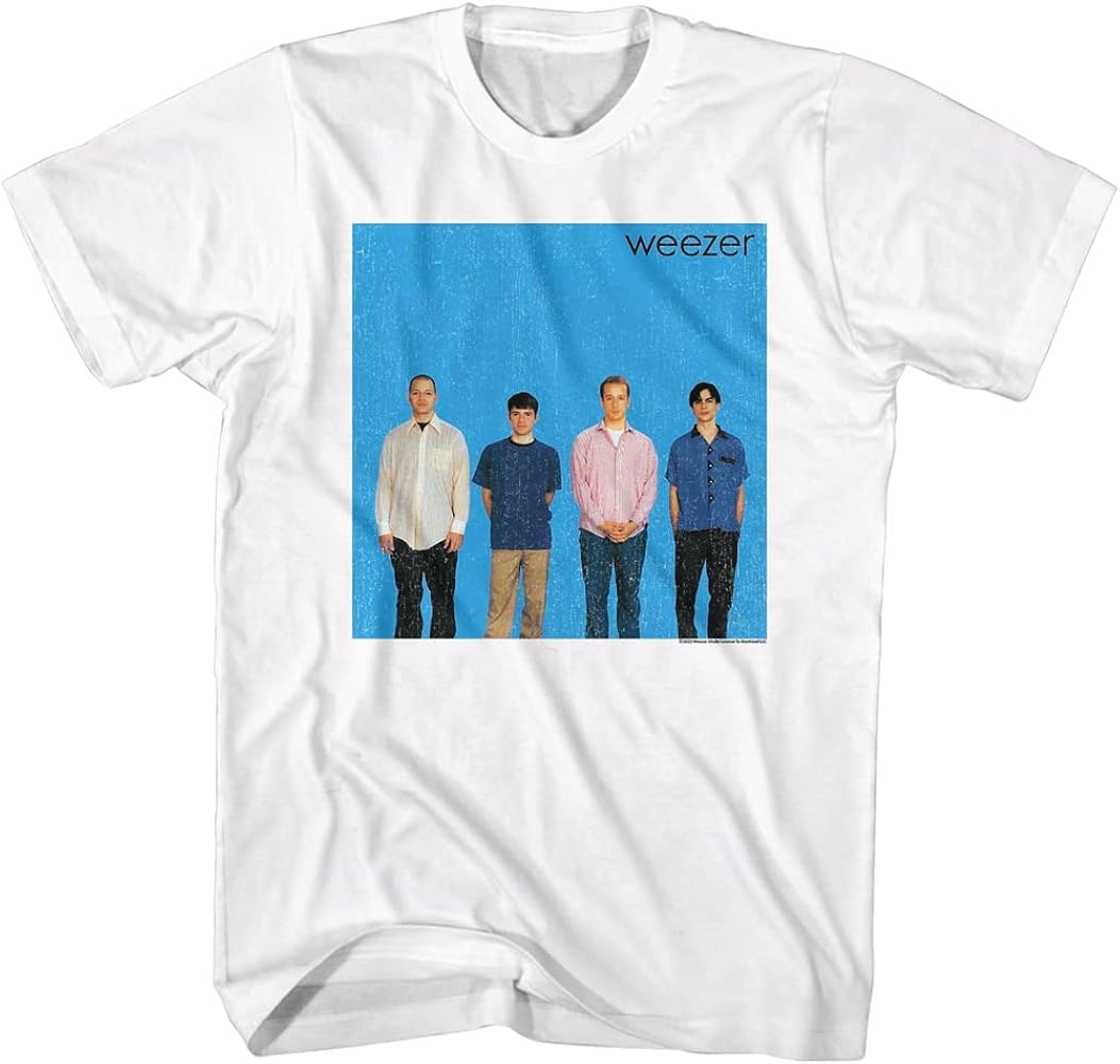 Amazon.com: Weezer T Shirt Debut Album Cover Adult Short Sleeve T