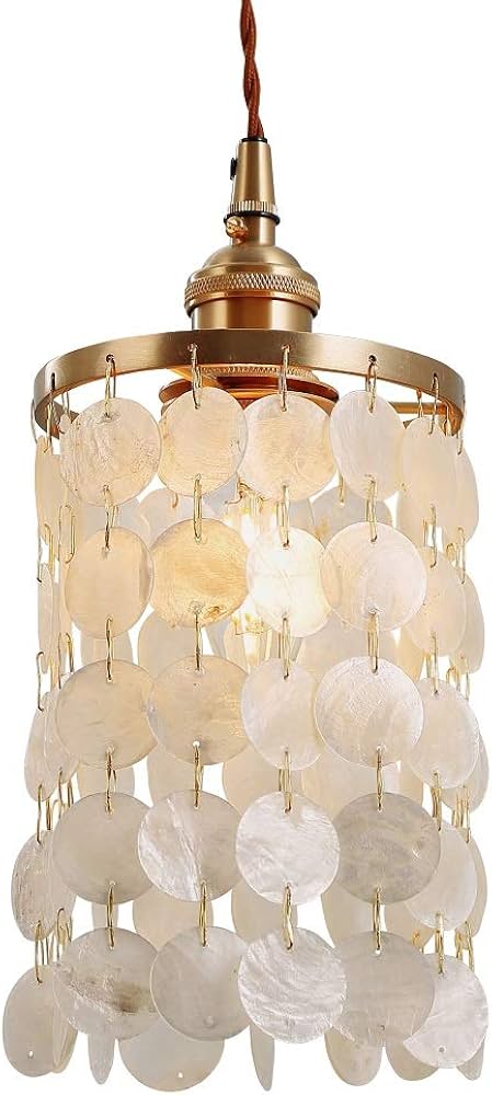 Amazon | VENUS LIGHTING カピス貝 プチシャンデリア レトロ