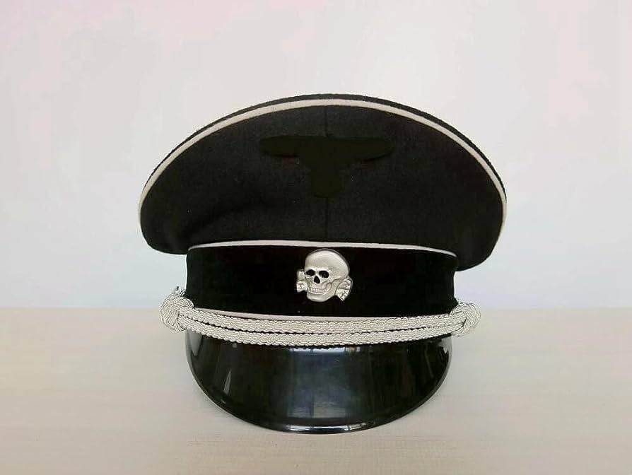 Amazon.co.jp: WW2 ドイツ軍 アルゲマイネ 将校用 制帽 軍帽 黒 ウール