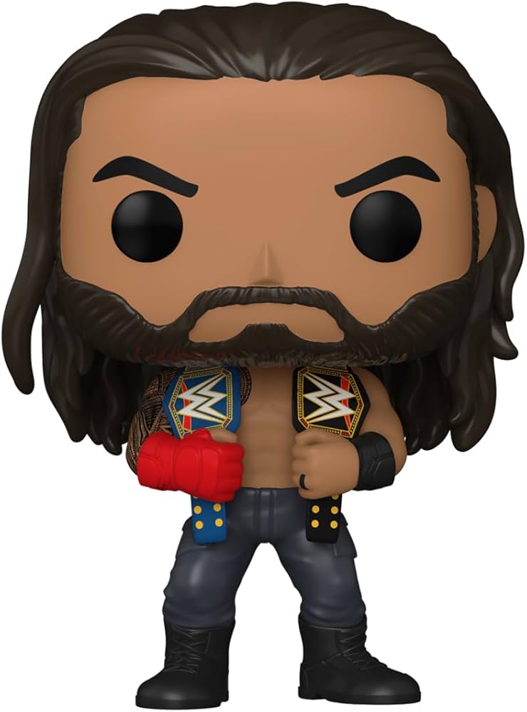Amazon.com: Funko POP! WWE: Roman Reigns with Belts - Collectable