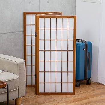 Amazon｜NEW 障子スクリーン 和風 衝立 パーテーション 4連｜間仕切り