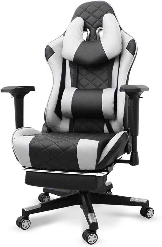 Amazon.co.jp: SEIKOH ゲーミングチェア オフィスチェア ホワイト 足