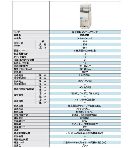 Amazon.co.jp: ナカトミ(NAKATOMI) ウォータークーラー 18L (冷水専用