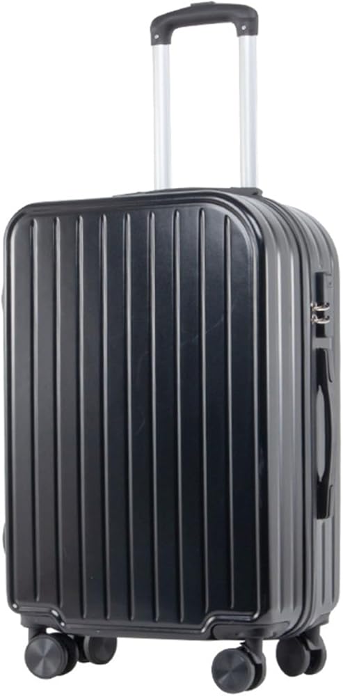 Amazon | [売店] スーツケース おしゃれ ストライプ柄 ブラック 静音