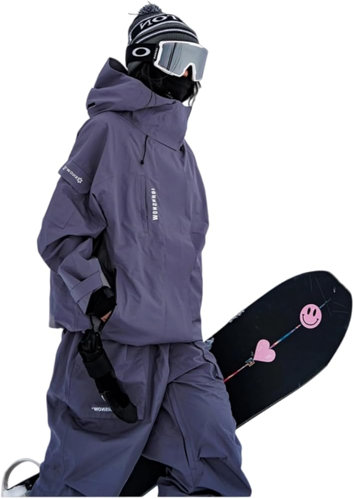 Amazon.co.jp: COSPLEE Snowboard Wear, Top and Bottom Set, Men's