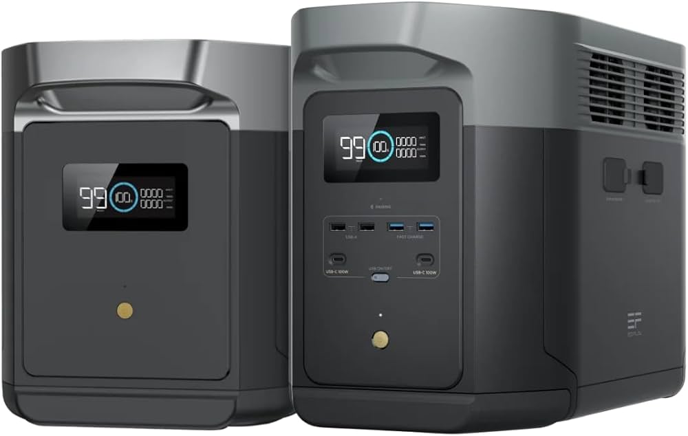 Amazon.co.jp: EcoFlow ポータブル電源 DELTA2 Max + 専用エクストラ