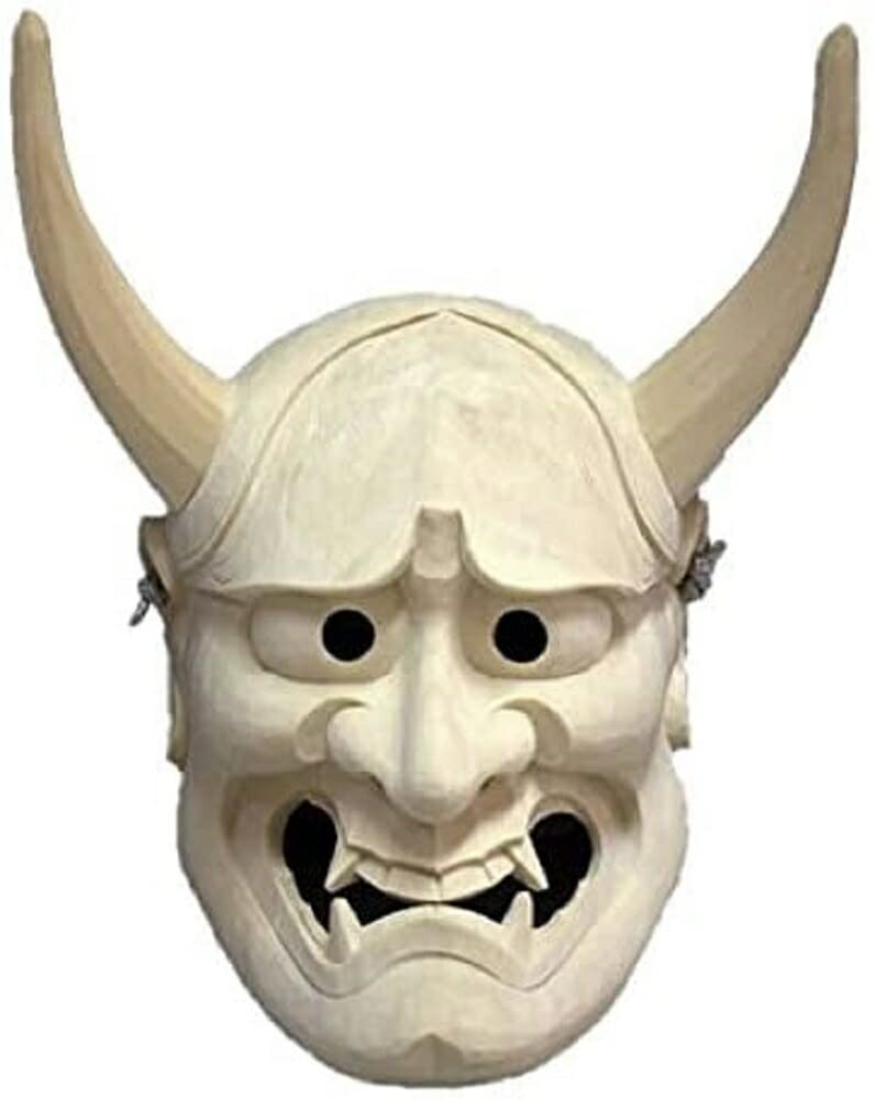 Amazon.co.jp: [AiO JAPAN] 般若面 匠の技術で彫られた壁掛け用木彫り