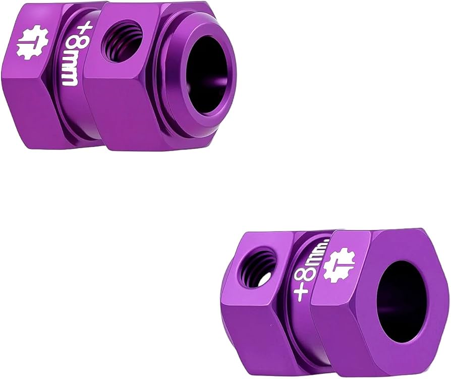 Amazon.com: TCRC 4PCS Aluminum 12mm Wheel Hex Hubs 8MM Extension