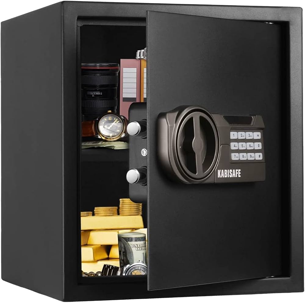 Amazon.co.jp: KABISAFE 金庫 家庭用 テンキー式 電子金庫 業務用 保管
