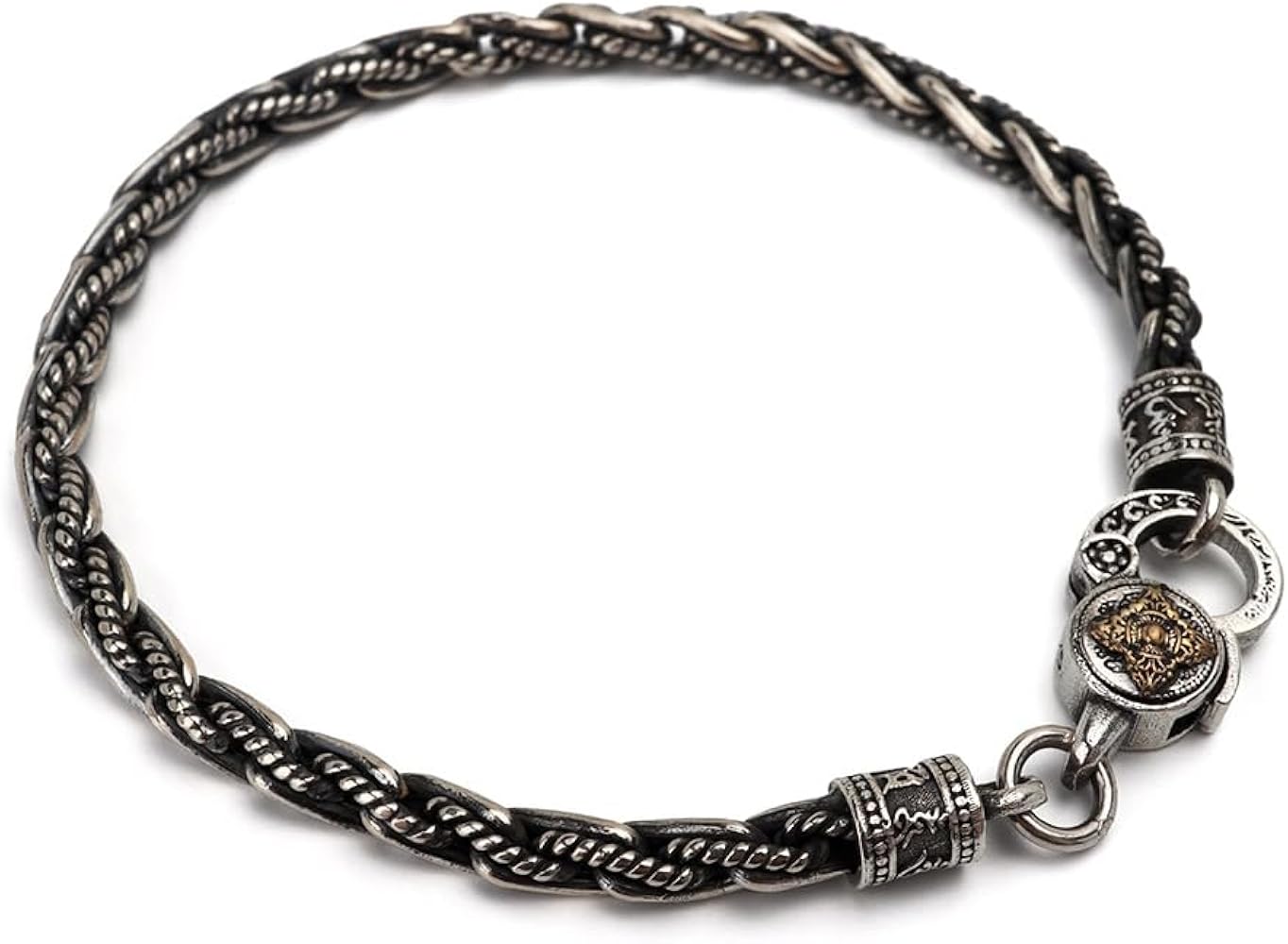 Amazon | [silver KYASYA]シルバー925 ロープチェーンブレスレット