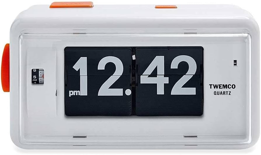 Amazon.co.jp: twenco TWEMCO(トゥエンコ) 置き時計 パタパタアラーム