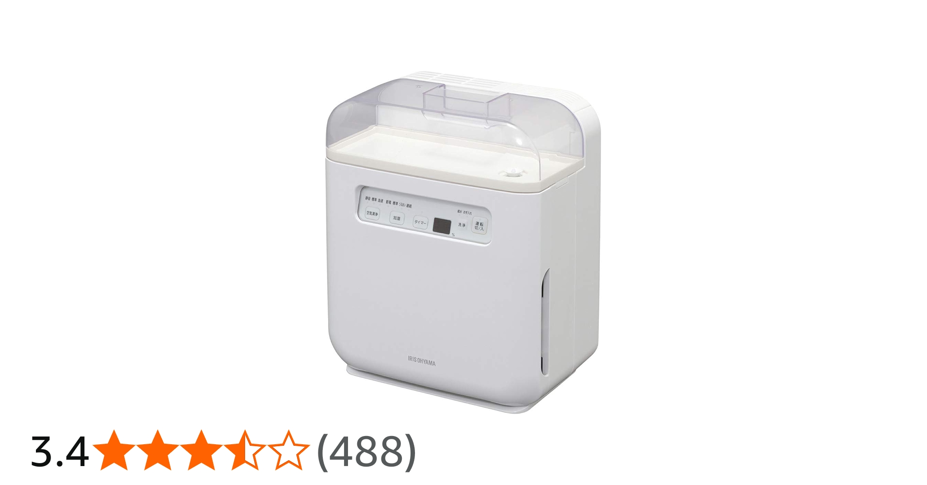 Amazon.co.jp: アイリスオーヤマ 空気清浄機能付加湿器 タイマー付 PM2