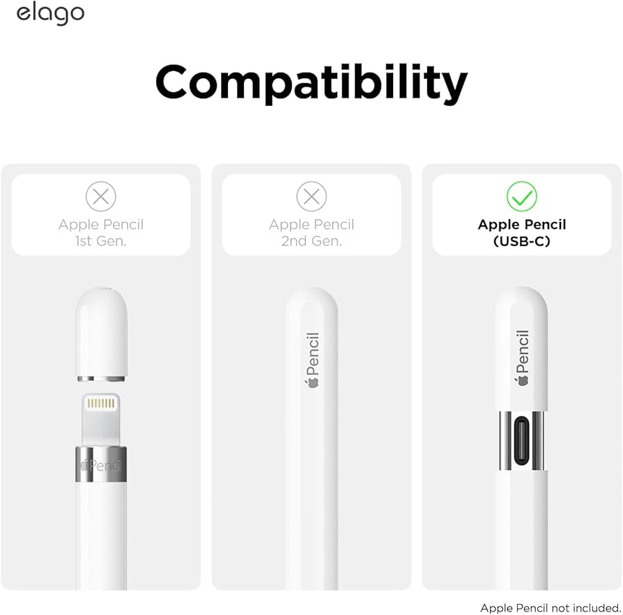 Amazon.co.jp: 【elago】 Apple Pencil USB-C 対応 カバー かわいい