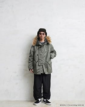 Amazon | 米軍 U.S.A.F N-3B VINTAGE フライトジャケット リアルファー