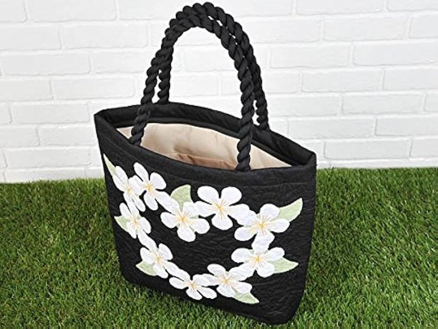 Amazon | ハンドメイド ハワイアンキルト トートバッグ しつけ済み製作