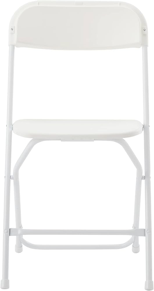 Amazon｜無印良品 スチールパイプ折りたたみチェア 樹脂座 白 幅45
