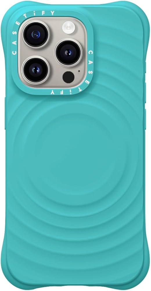 Amazon.co.jp: CASETiFY ウェーブ シリコン iPhone 15 Pro ケース [波