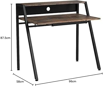 Amazon.co.jp: 大川家具 東馬 デスク リグナ 幅96cm ブラウン : 文房具