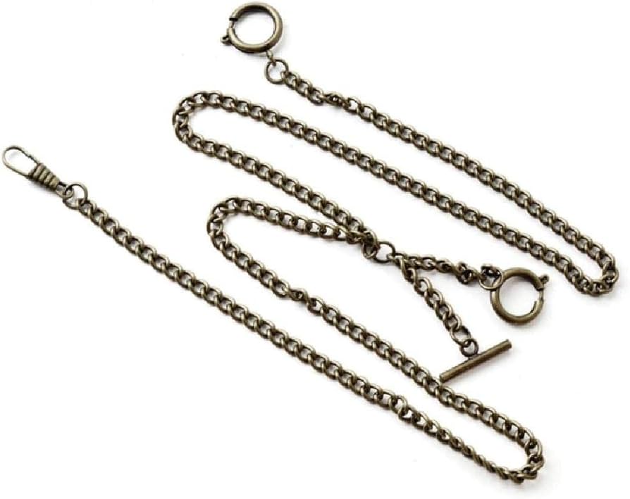 Amazon.co.jp: 懐中時計チェーン ダブル アルバート チェーン