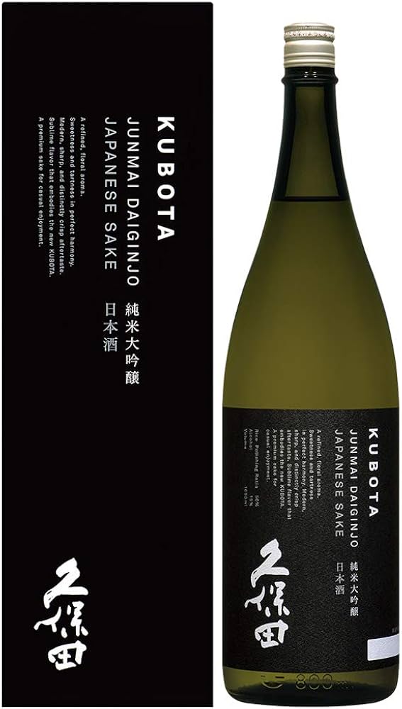 Amazon.co.jp: 久保田 純米大吟醸 黒箱 1800ml : 食品・飲料・お酒