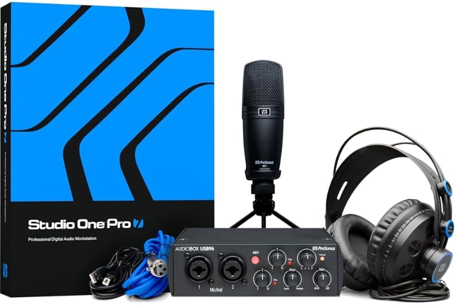 Amazon.com: PreSonus AudioBox USB 96 Studio Recording Package with