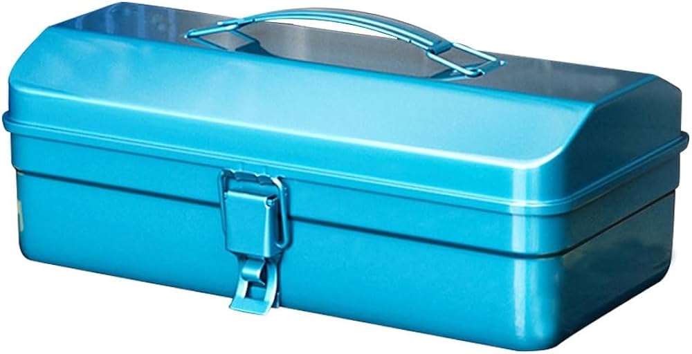 Amazon.co.jp: 鉄の道具箱の携帯用多機能ハードウェア箱の世帯車、金属