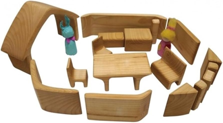 Amazon | ケーファー社 おうちの積木 ナチュラル | 積み木 | おもちゃ