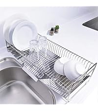 Amazon｜燕三条 ステンレス 水切りラック 日本製 スリム ロング 57cm